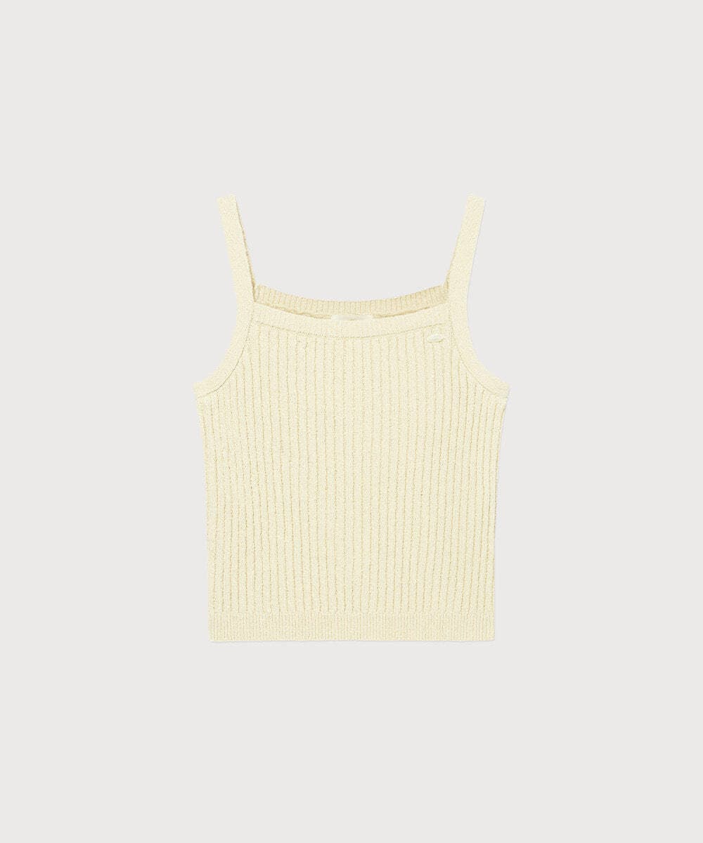 우먼 리브드 슬리브리스 니트 Butter