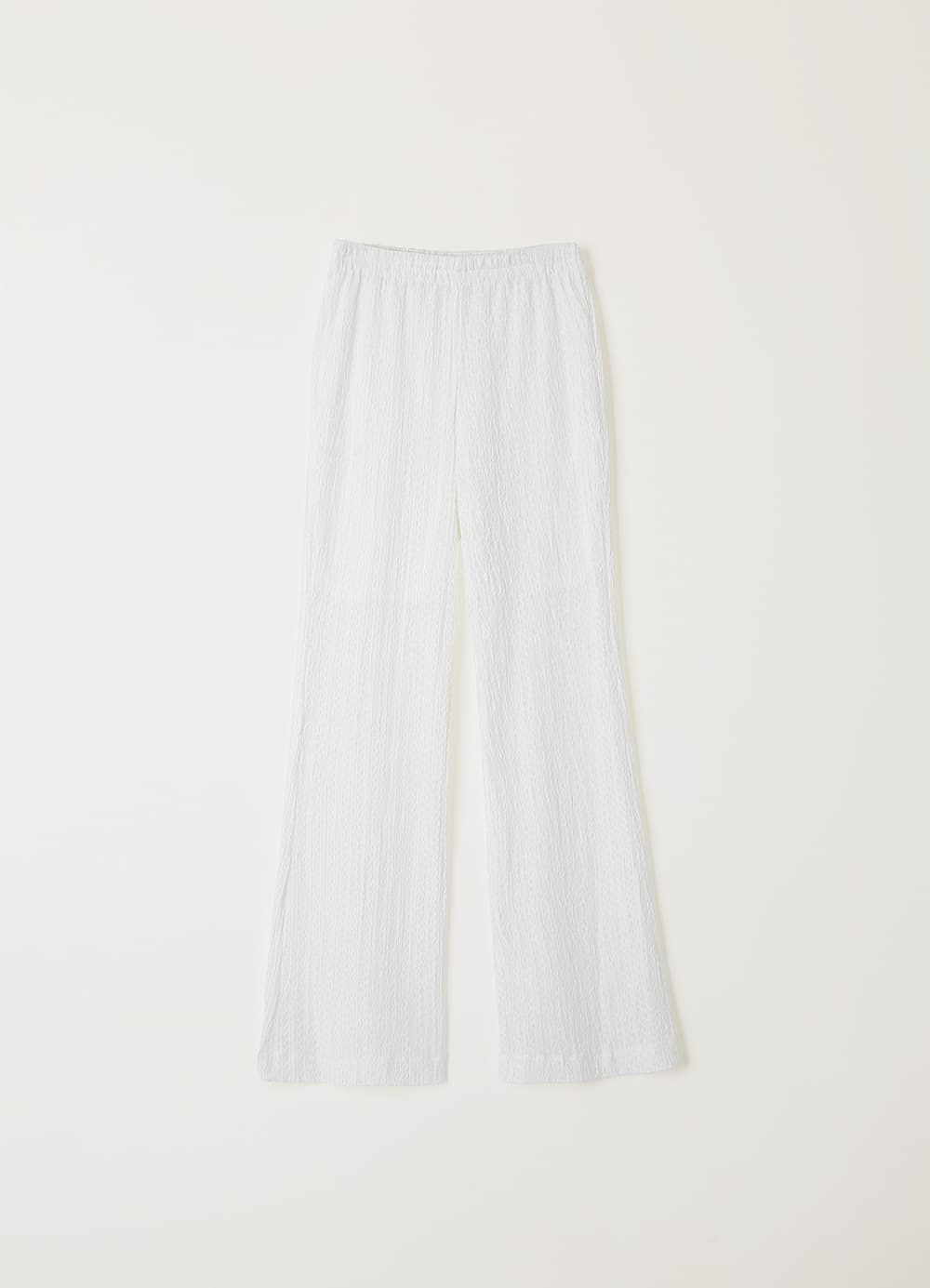 Eyelet Lace Layered Pants - Off White