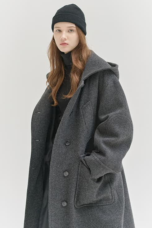 24WN casual hoody coat [CHA]