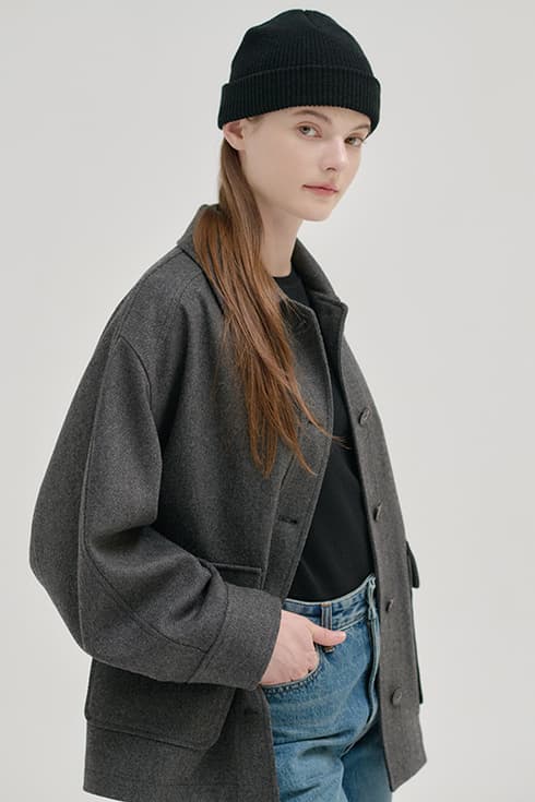 24FN wool field jacket [CHA]
