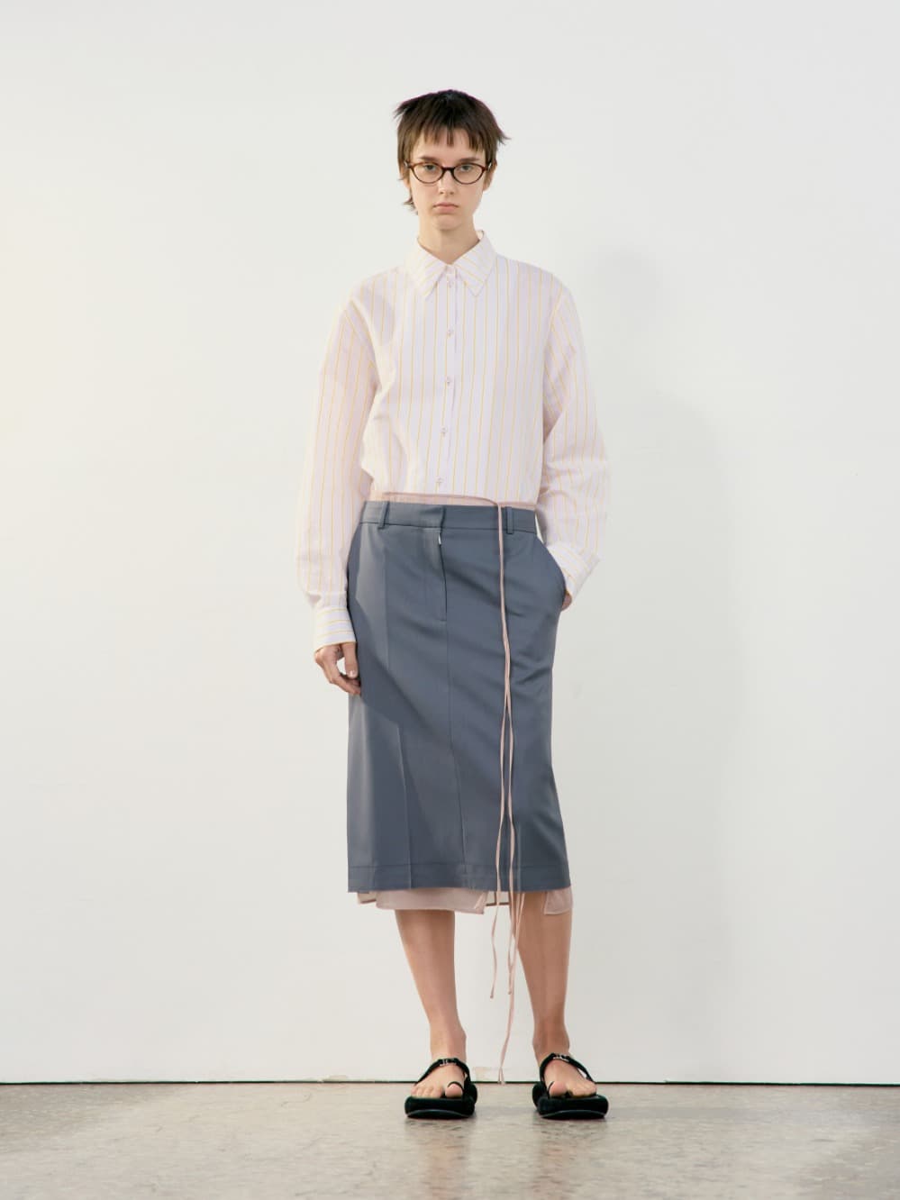 Stripe Classic Shirt_Pink