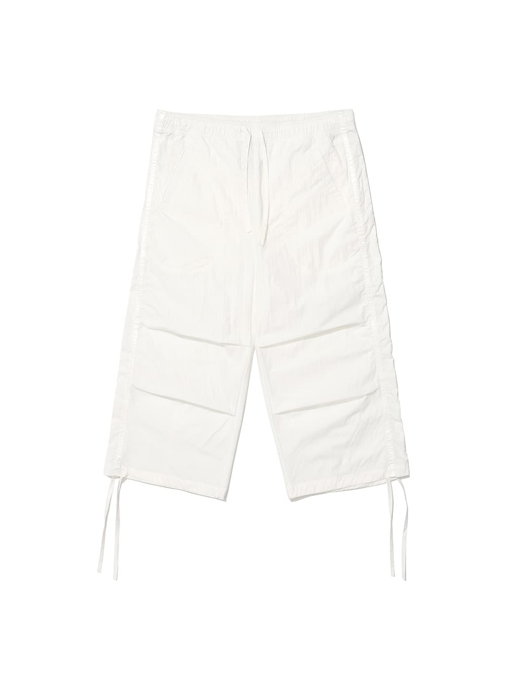 MIDI PARACHUTE PANTS_WHITE
