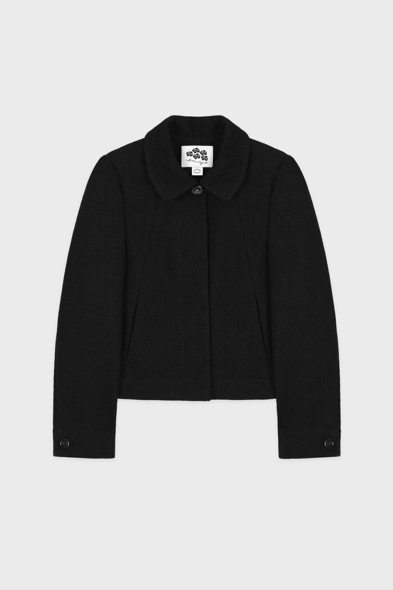 Tweed Single Jacket (Black)