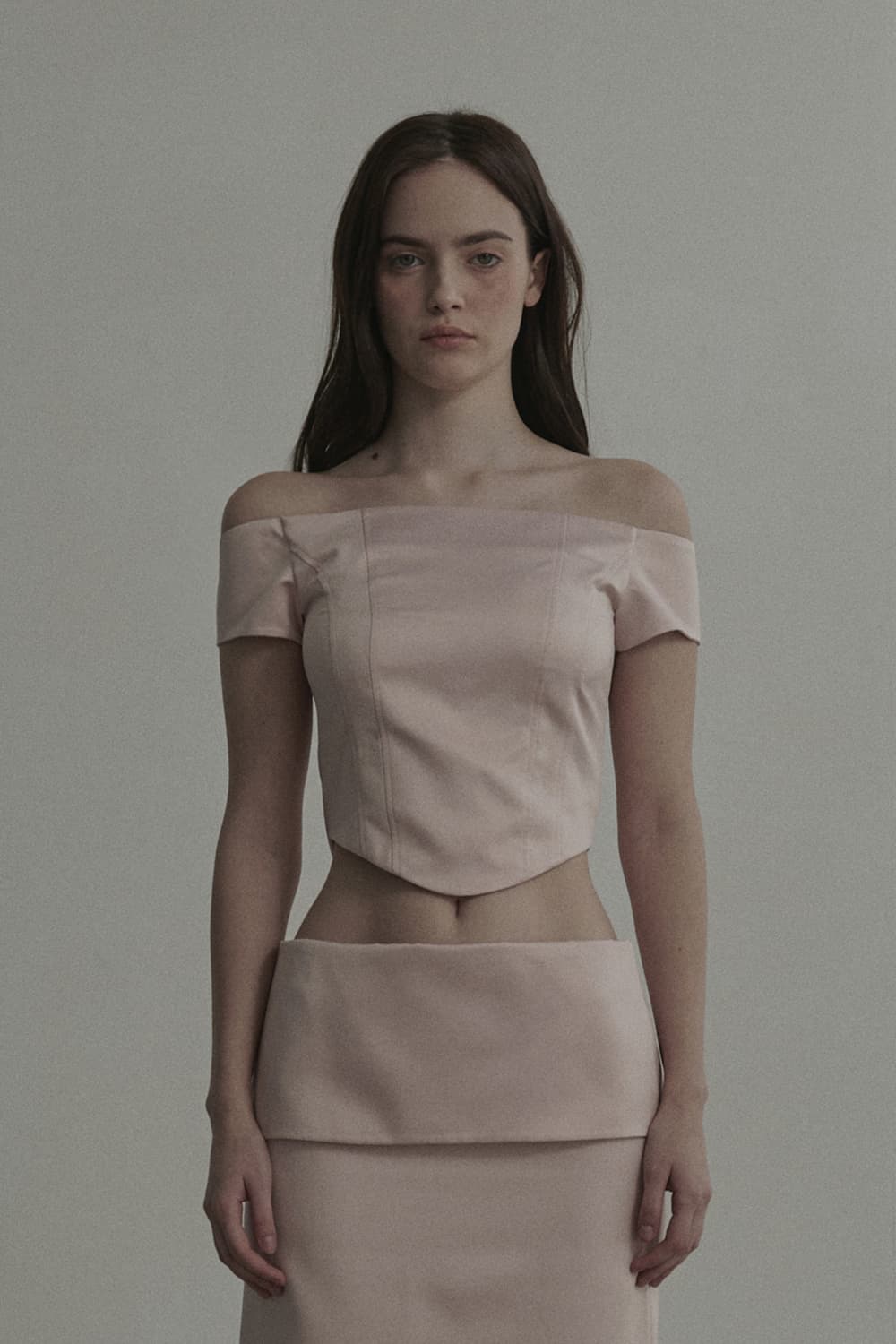 Satin Corset Top - Pink