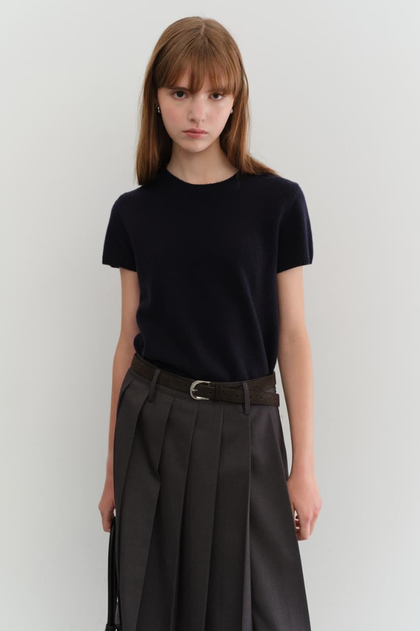 D-BUCKLE SUEDE BELT ESPRESSO