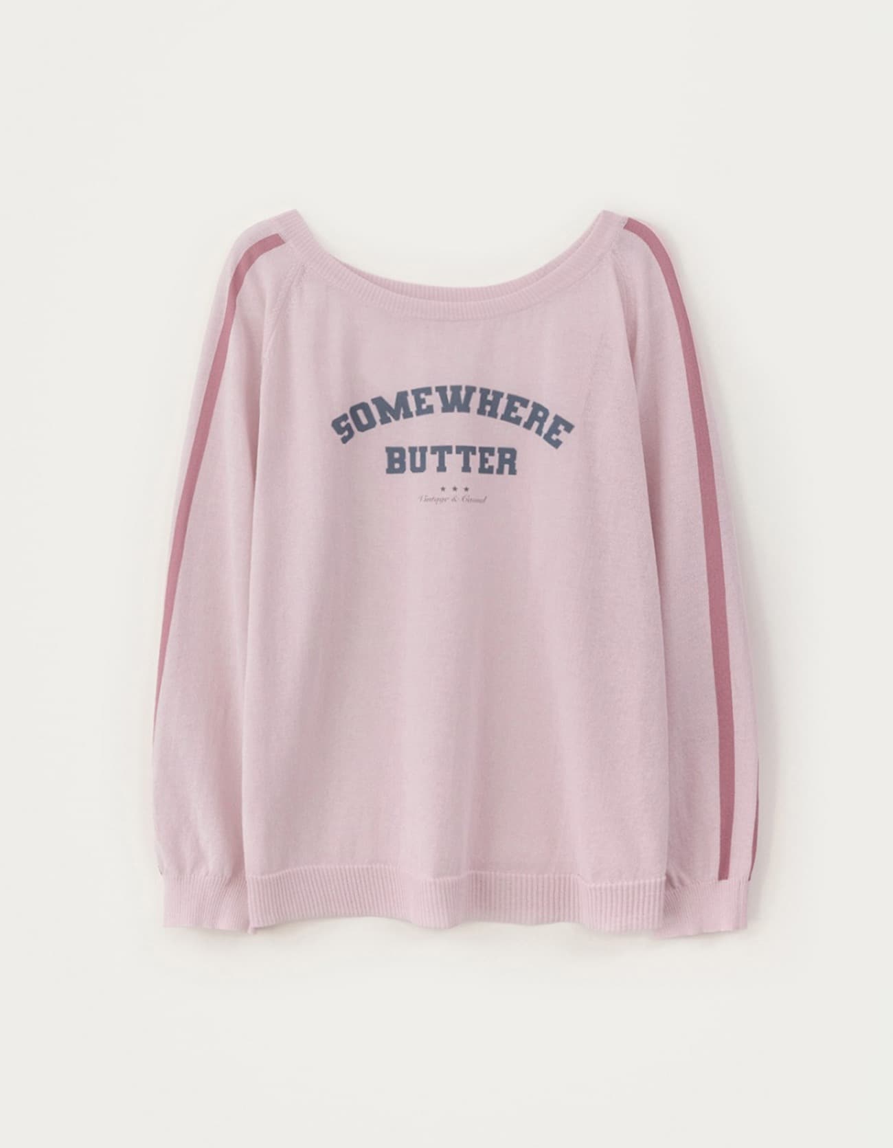 6.19 출고 Loco Long Sleeve Knit - Light Pink