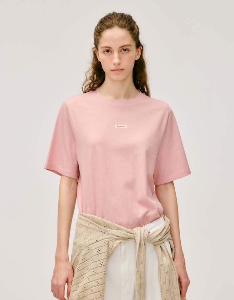 box logo standard t-shirt - pink