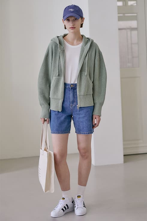 23SN hoody zip-up cardigan [A/GN]