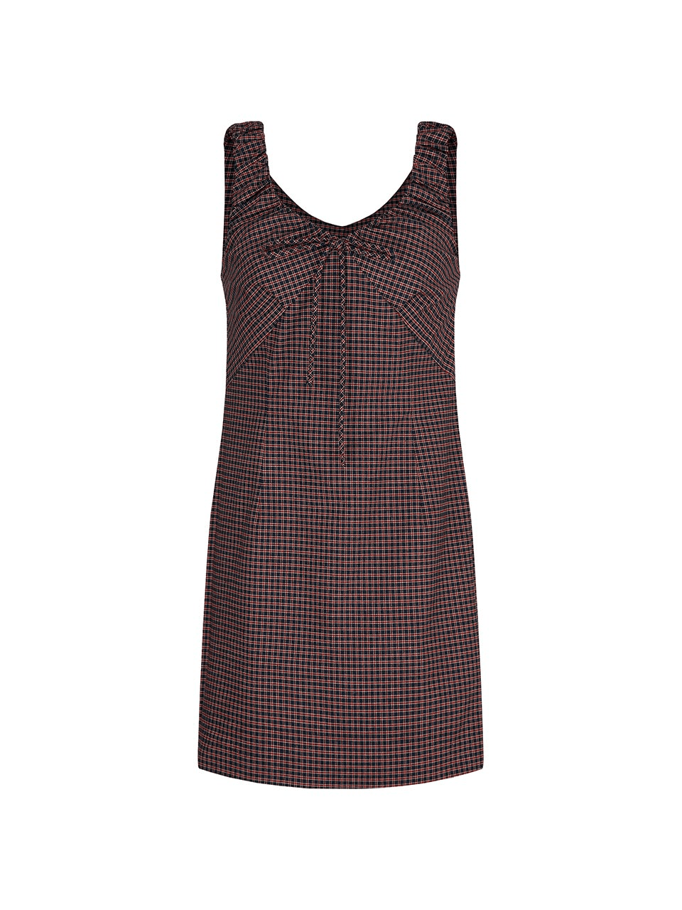 check shirring one piece