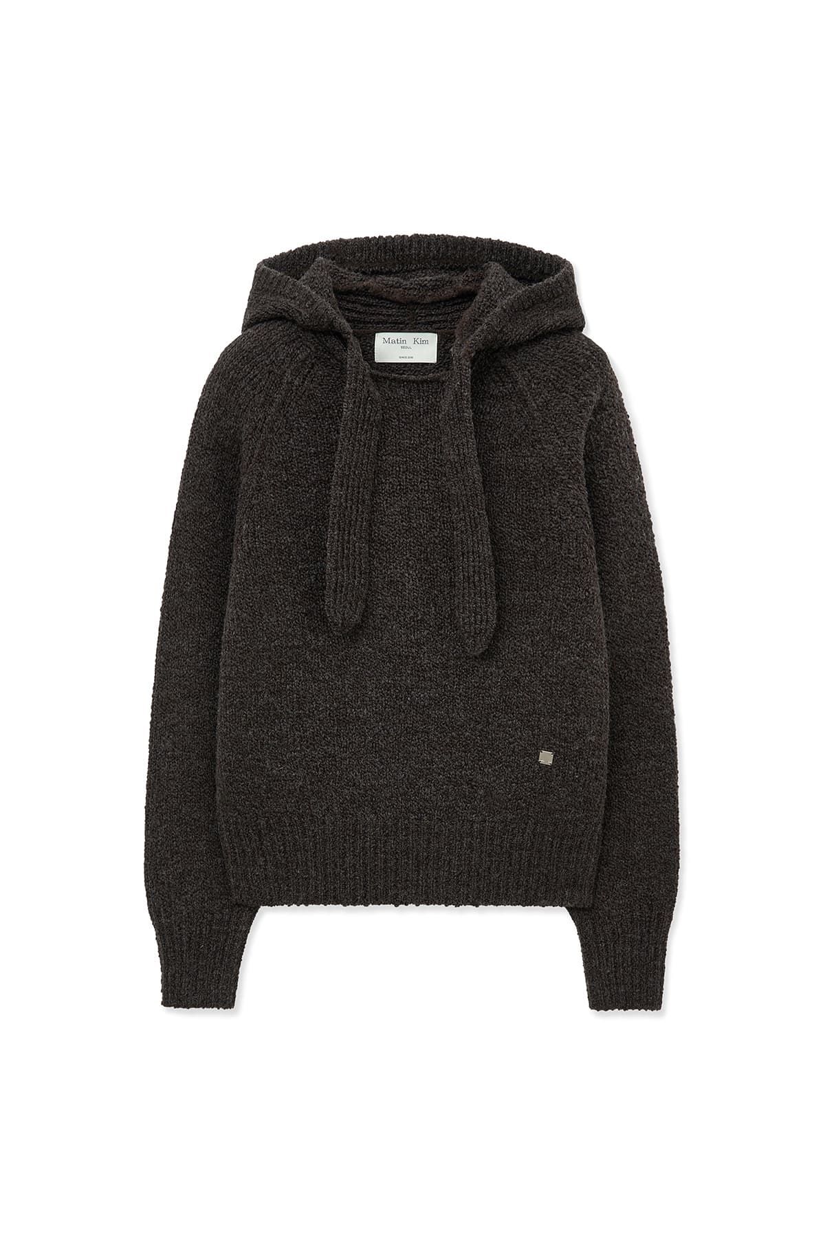 MUFFLER POINT HOODY PULLOVER IN BROWN