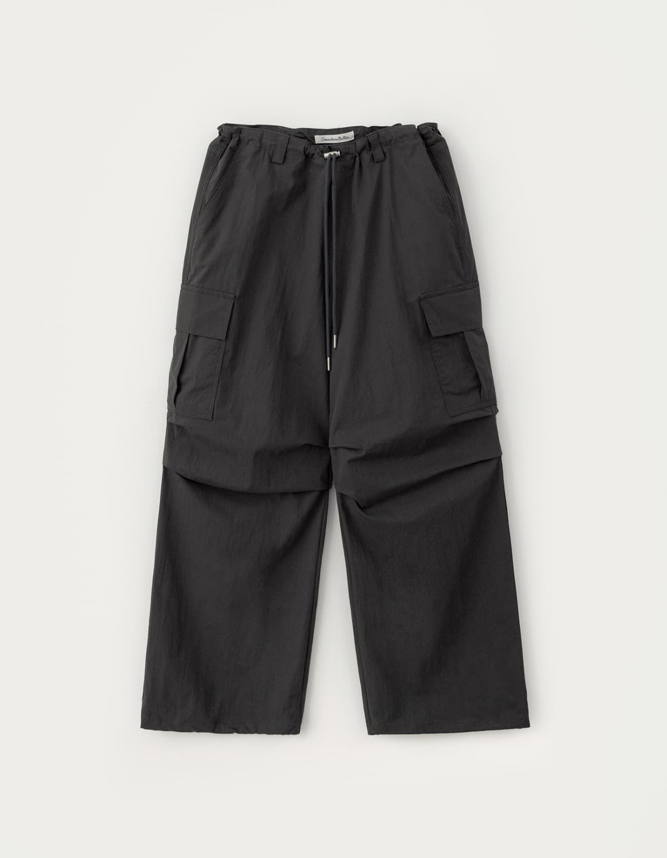 Austen String Cargo Pants - Charcoal