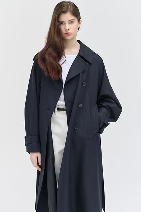 25SN double trench coat [NA/ST]