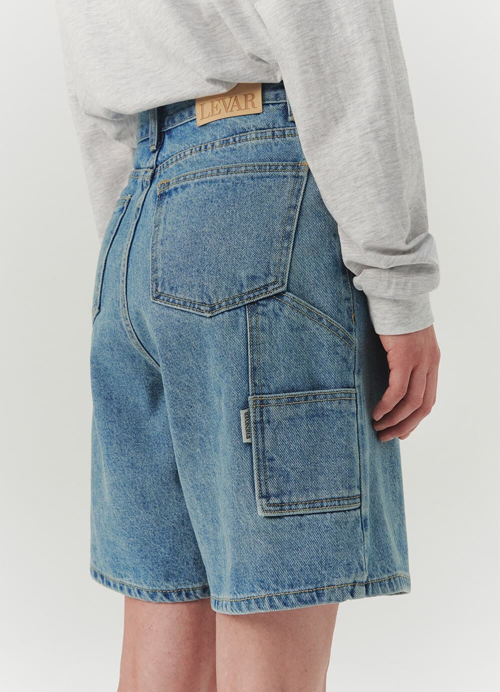 Carpenter Half Denim - Light Blue