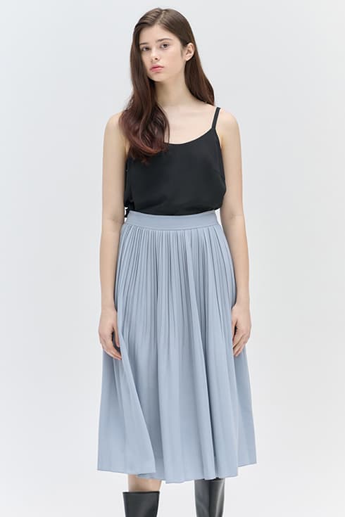 25SN pleats full skirt [A/BL]