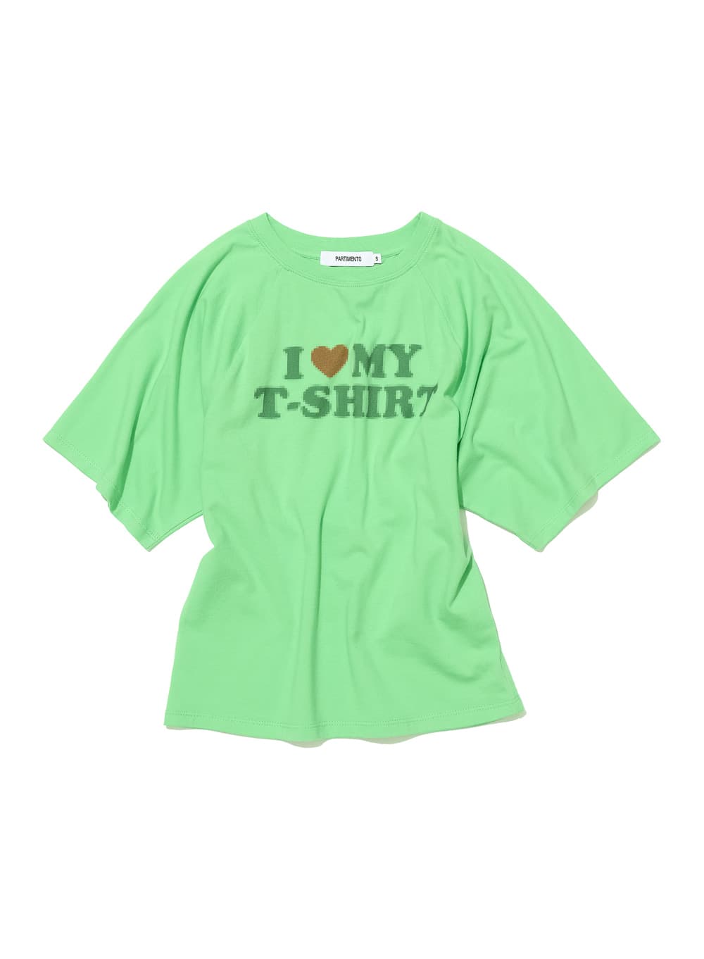 BAT SLEEVE ILT PRINTED TEE_NEON GREEN