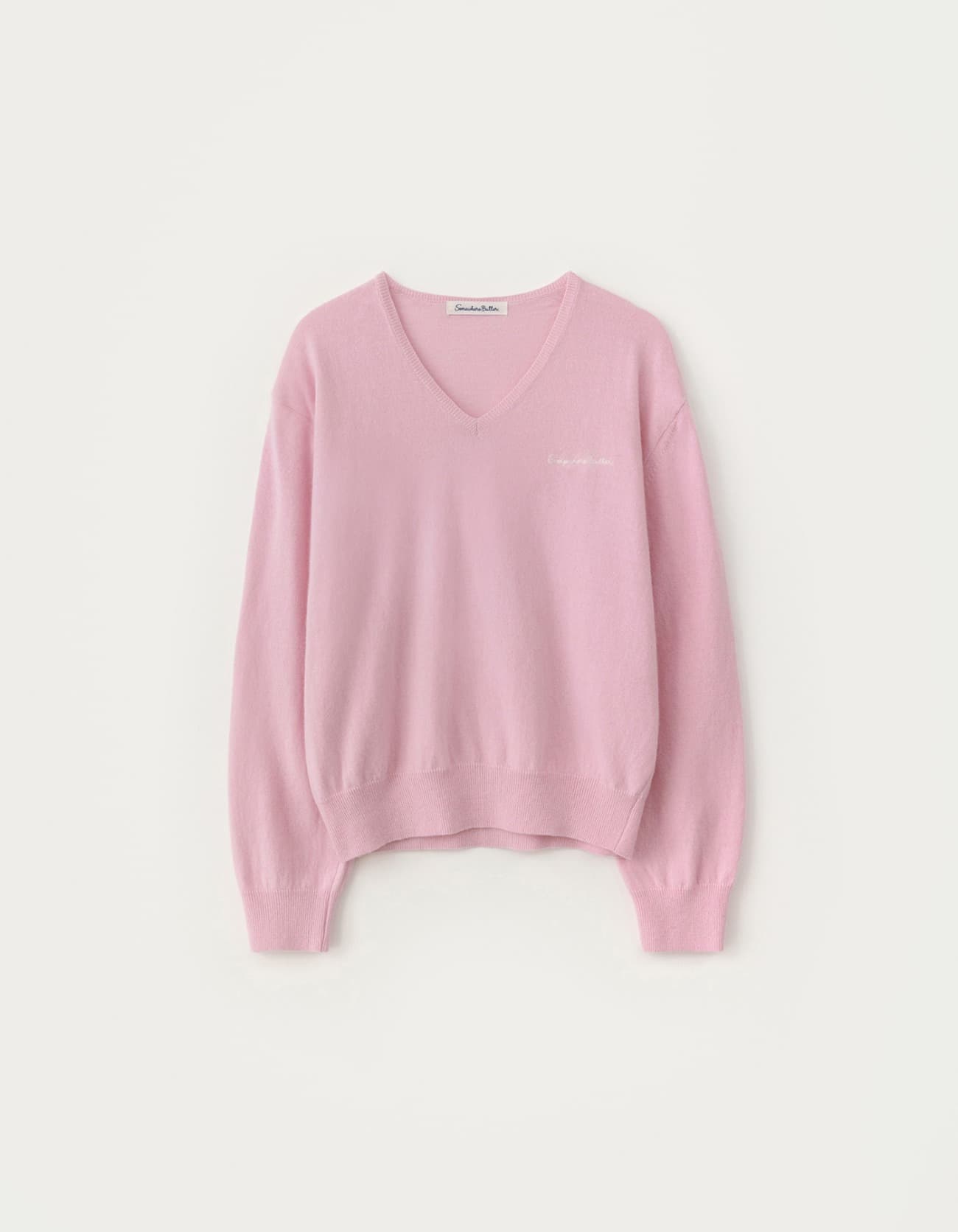 Roe V-Neck Knit - Light Pink