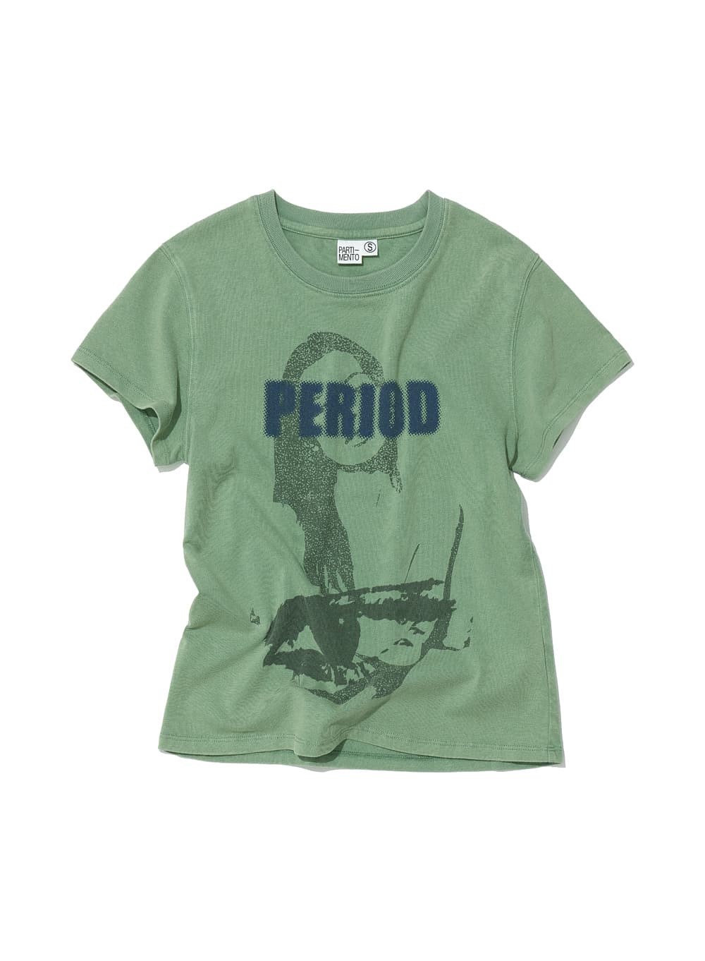 PERIOD PRINTED TEE_GREEN