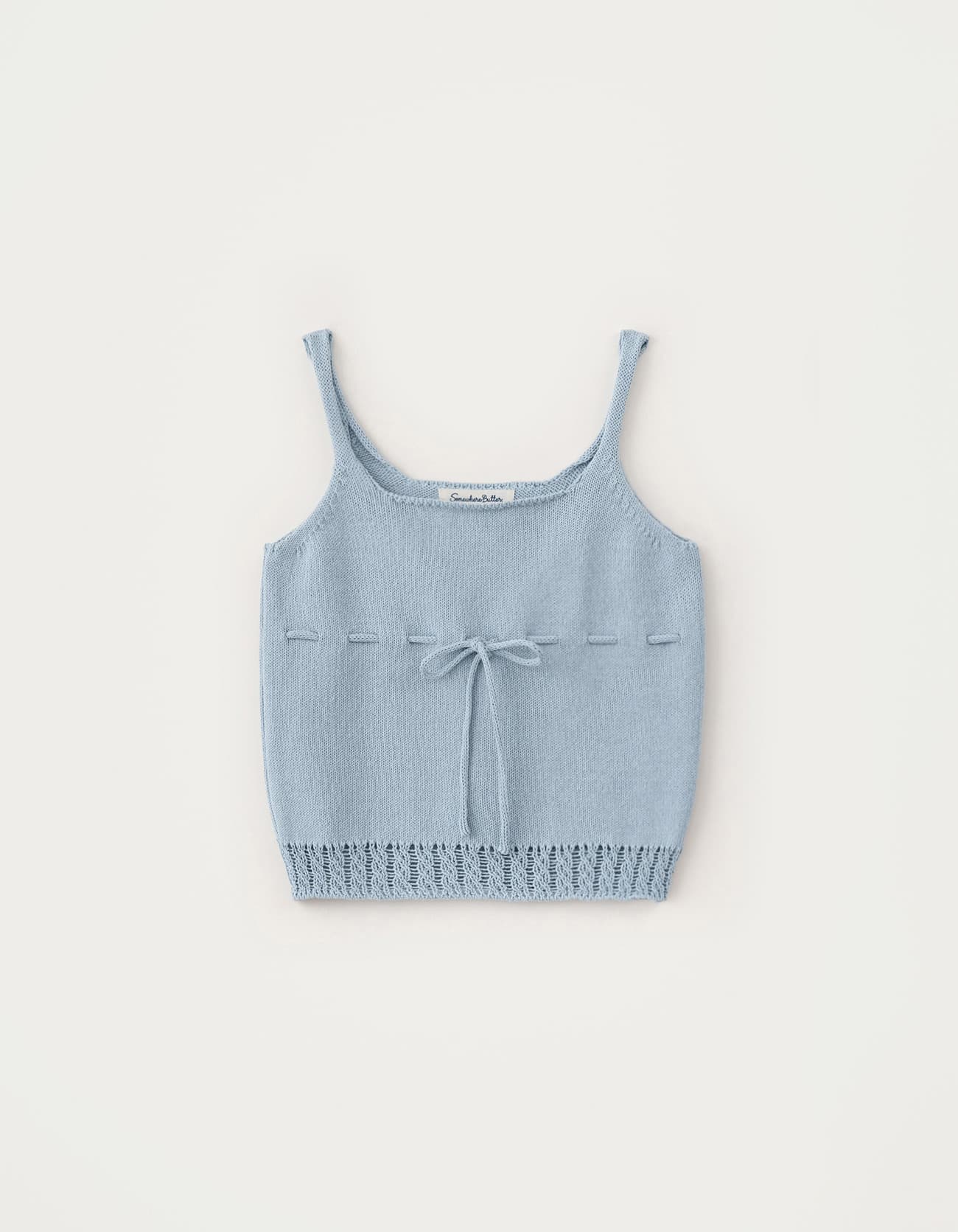 Poin Sleeveless Knit - Light Blue