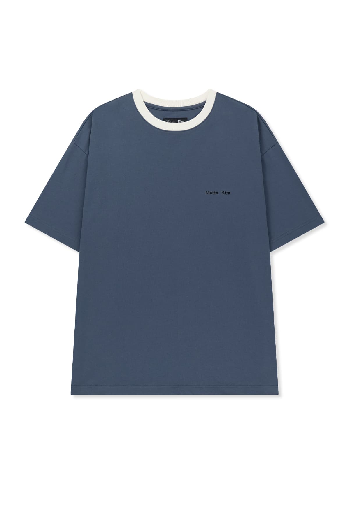 TONAL RIB BACK LOGO TOP FOR MEN IN SMOKE BLUE