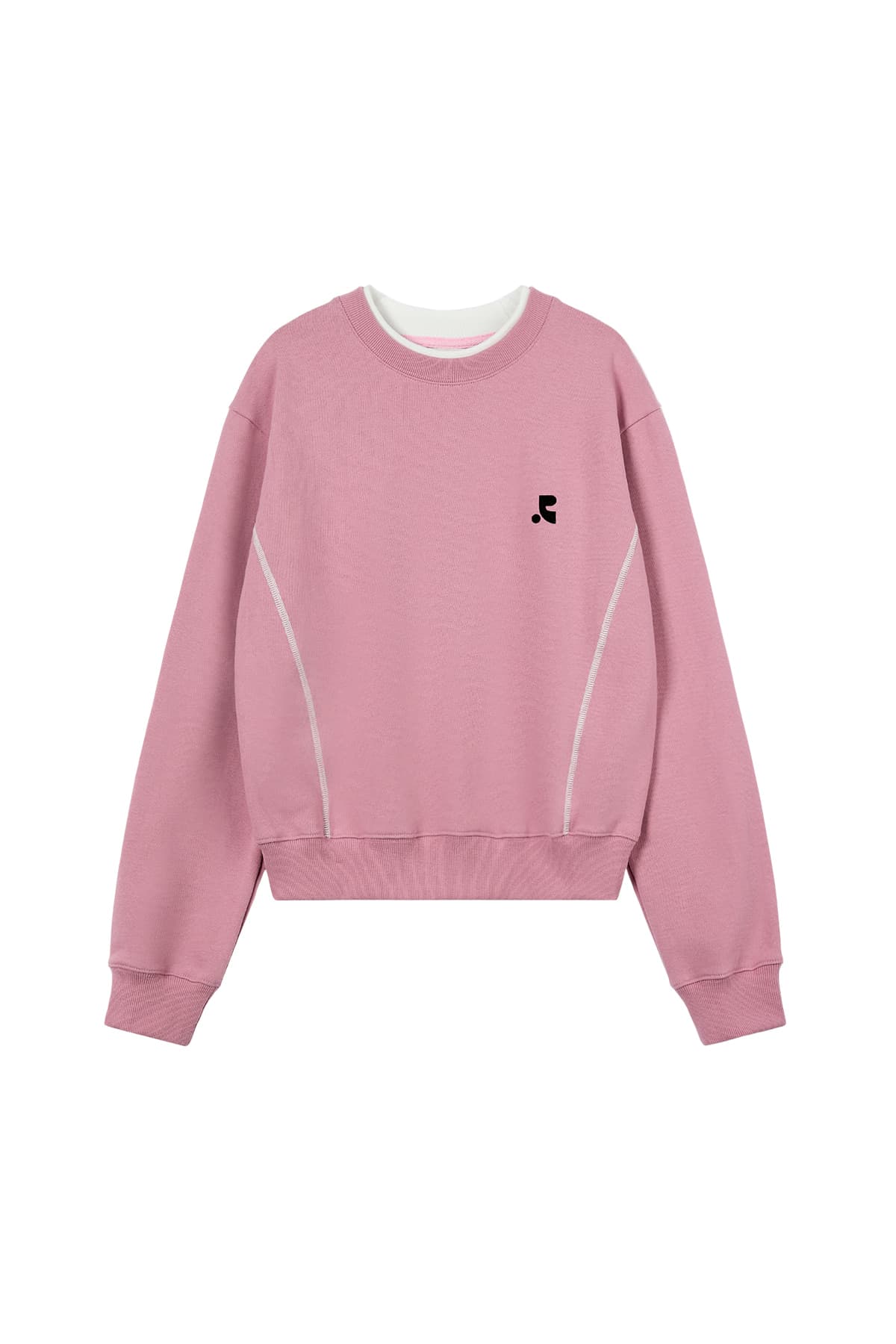 LAYERED SWEATSHIRT - PINK