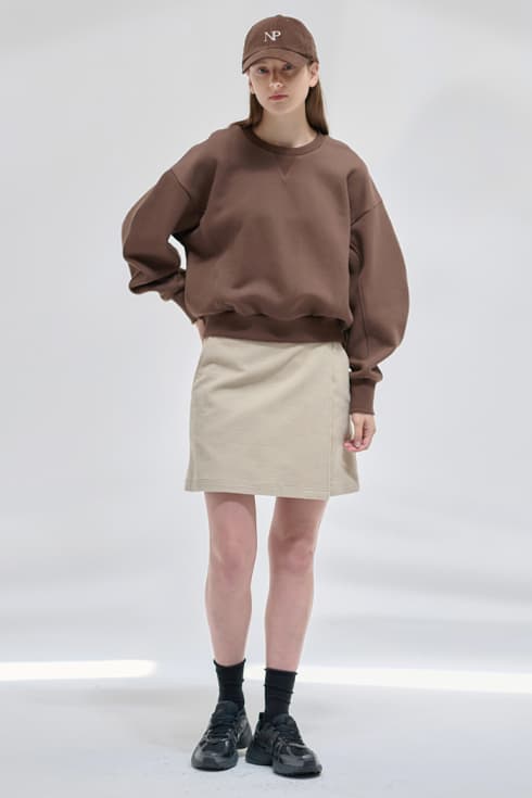 24FN corduroy mini wrap skirt [2colors]