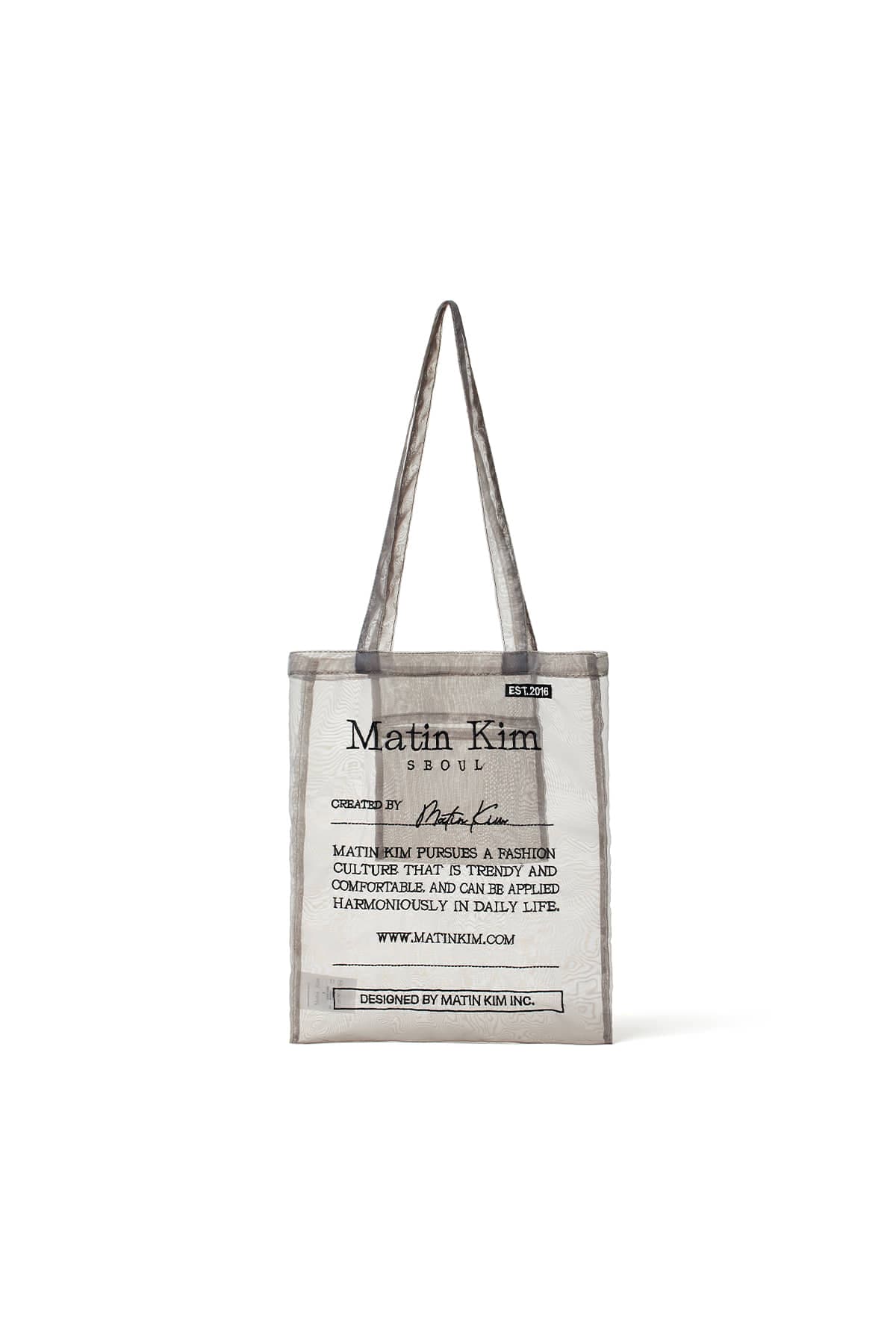 ORGANZA ECOBAG IN GREY