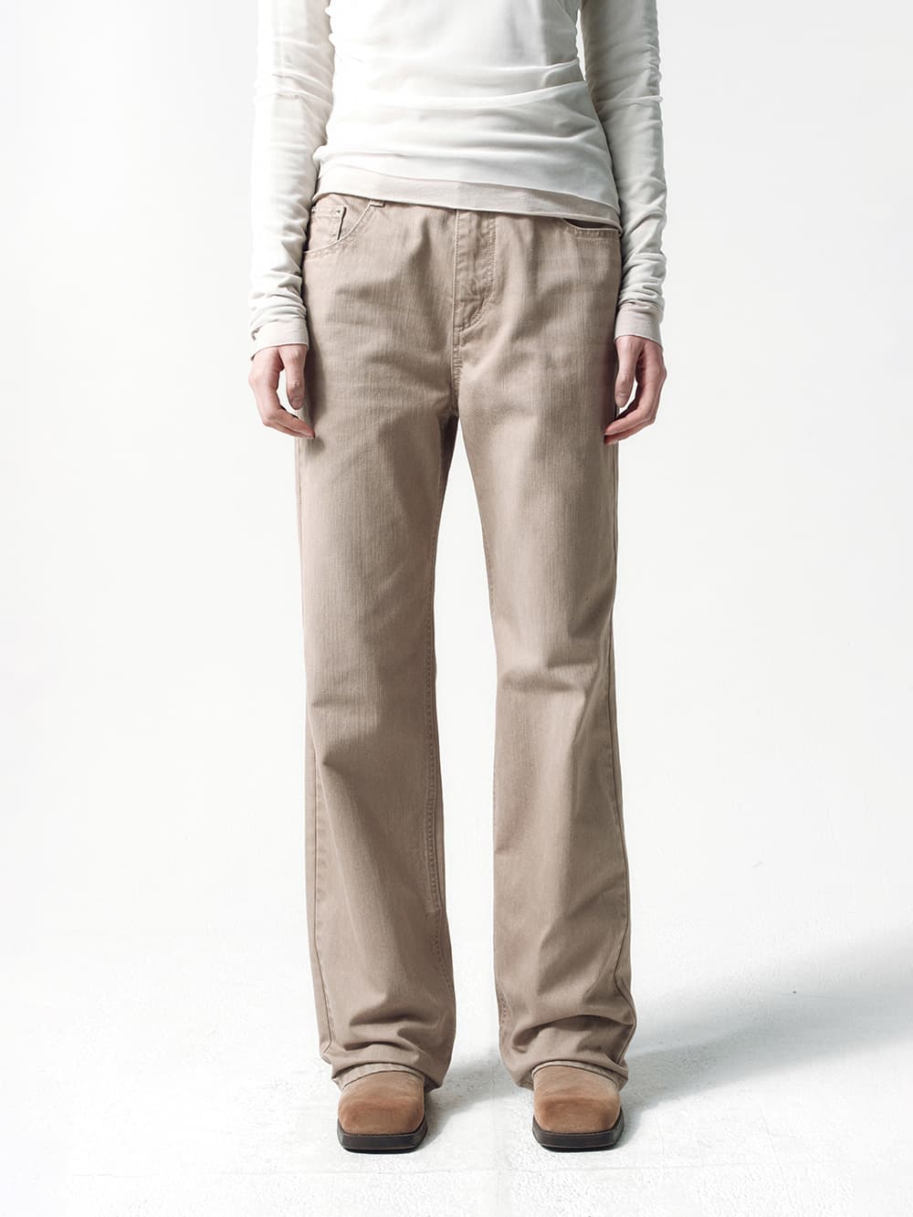 소프트 컬러 데님 BEIGE