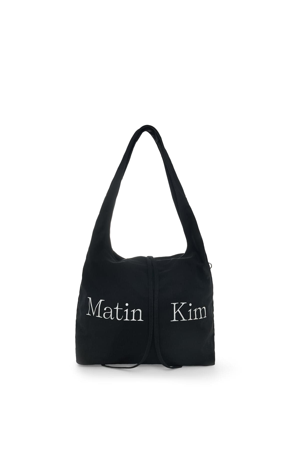 LOGO POINT ROUND ECOBAG IN BLACK
