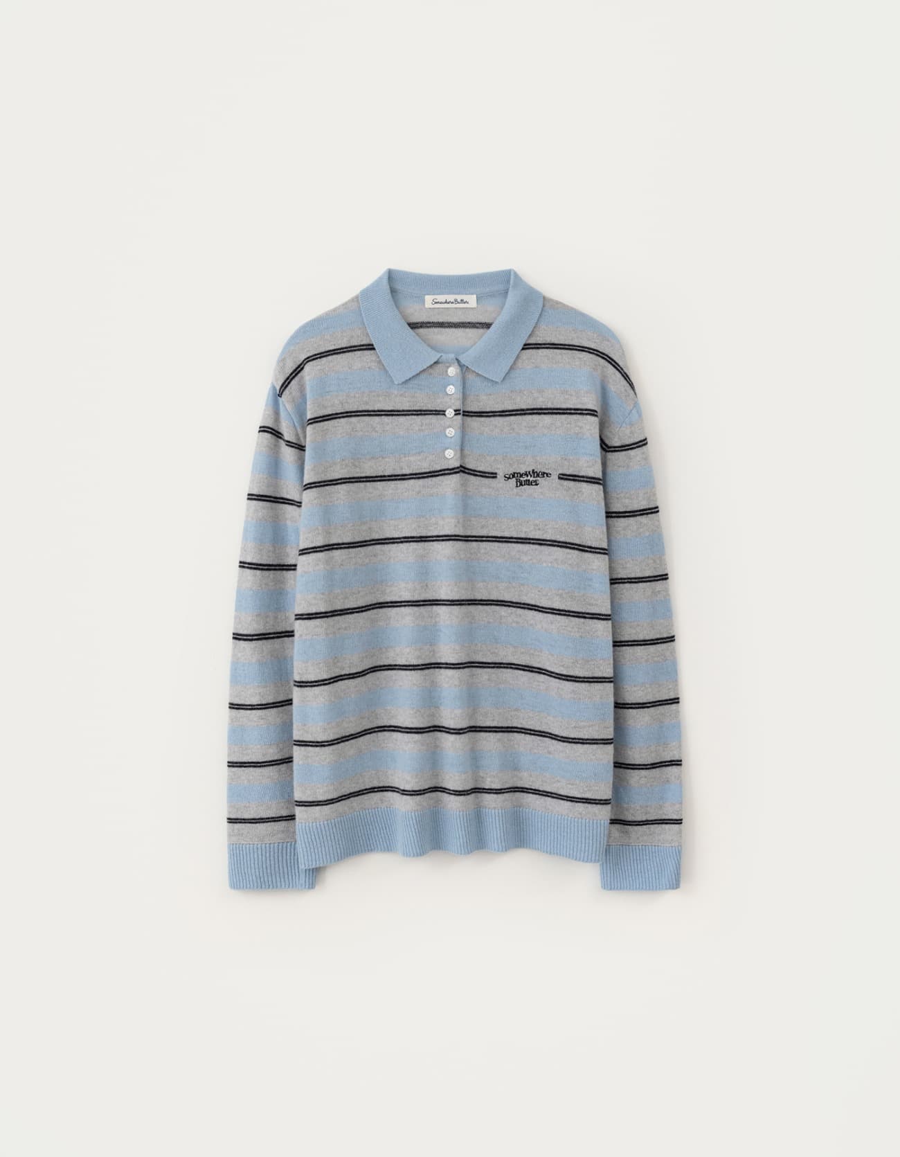 Toma Stripe Knit - Light Blue
