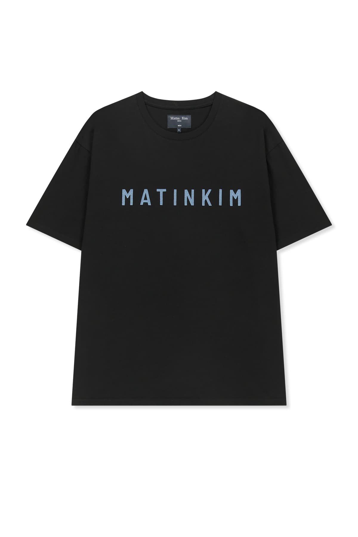 APPLIQUE FELT LOGO TOP FOR MEN IN STRONG BLACK