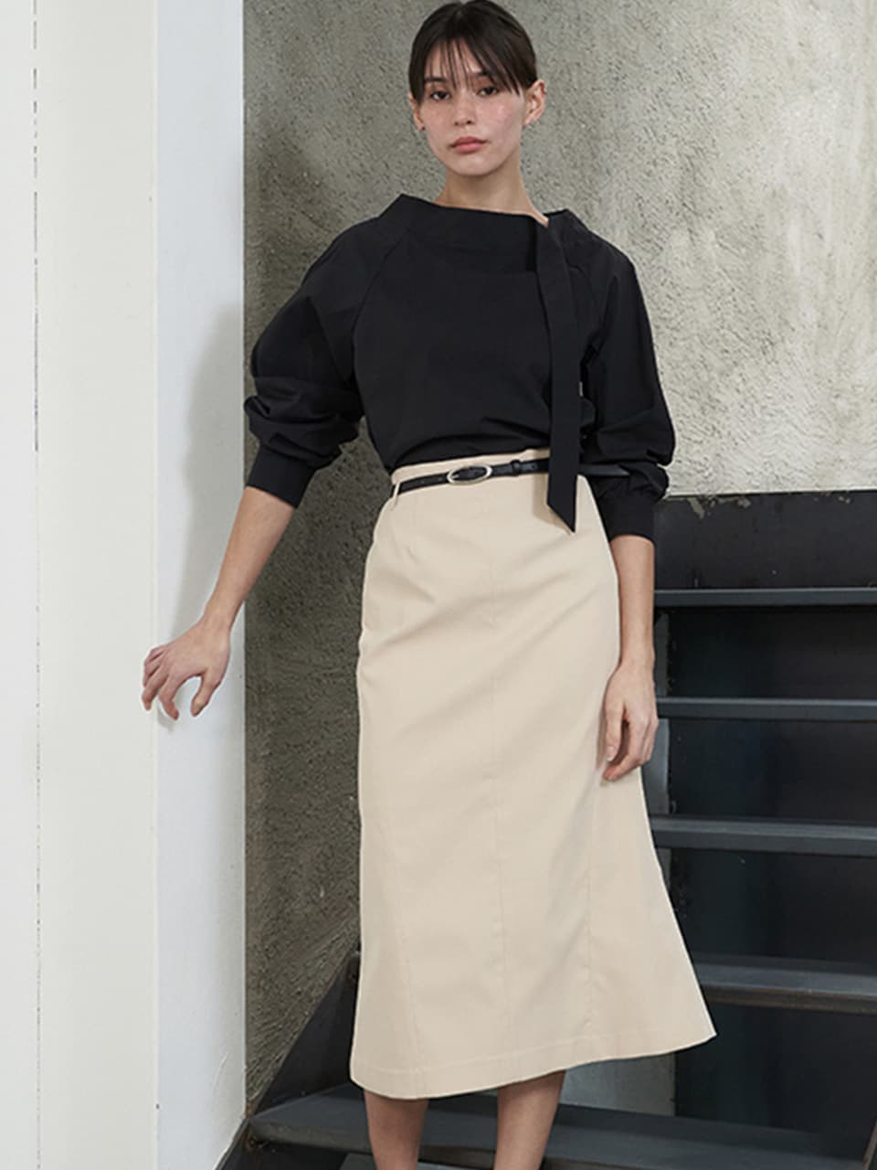Curved Mermaid Skirt(2color)