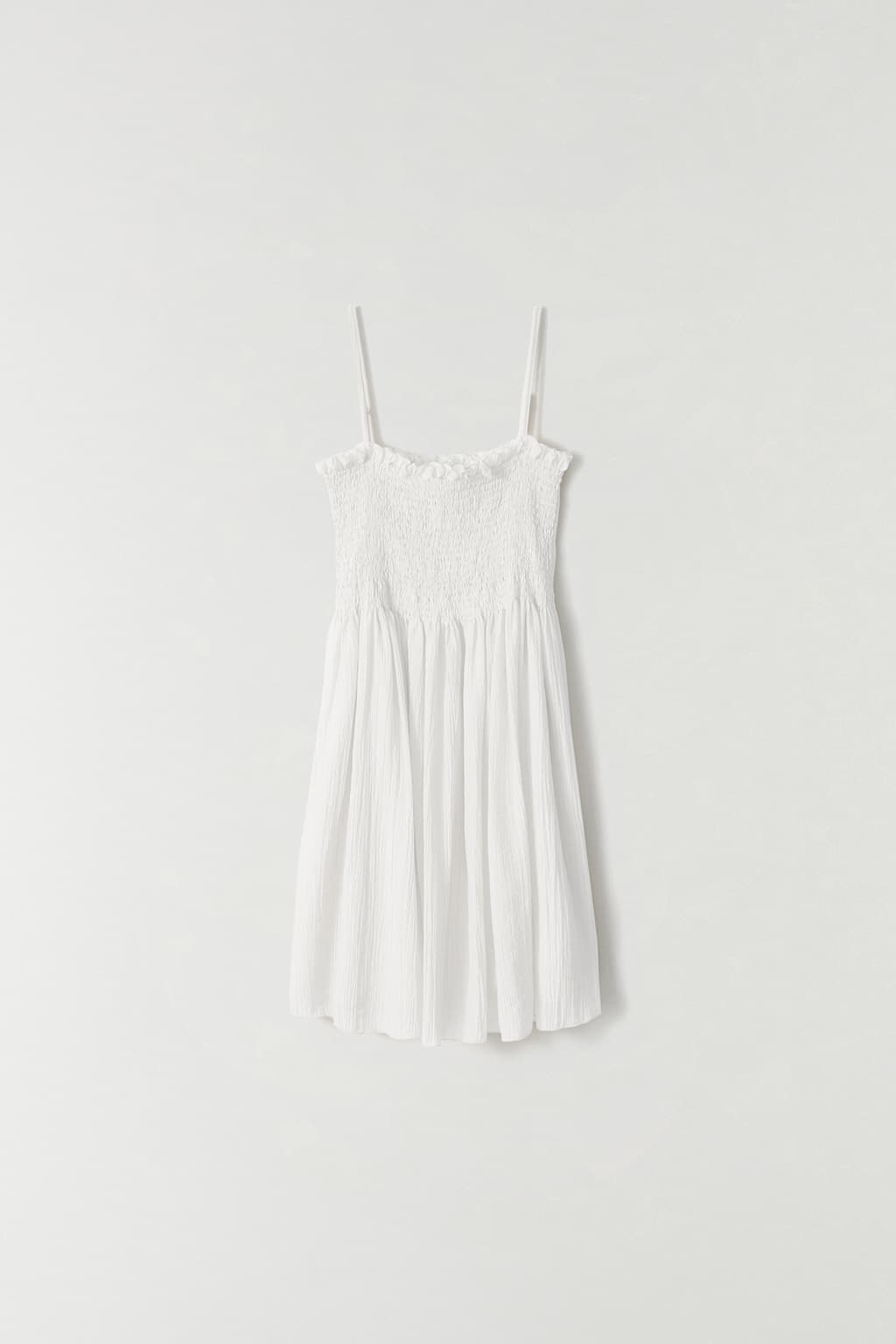 스모킹 미니 드레스 WHITE