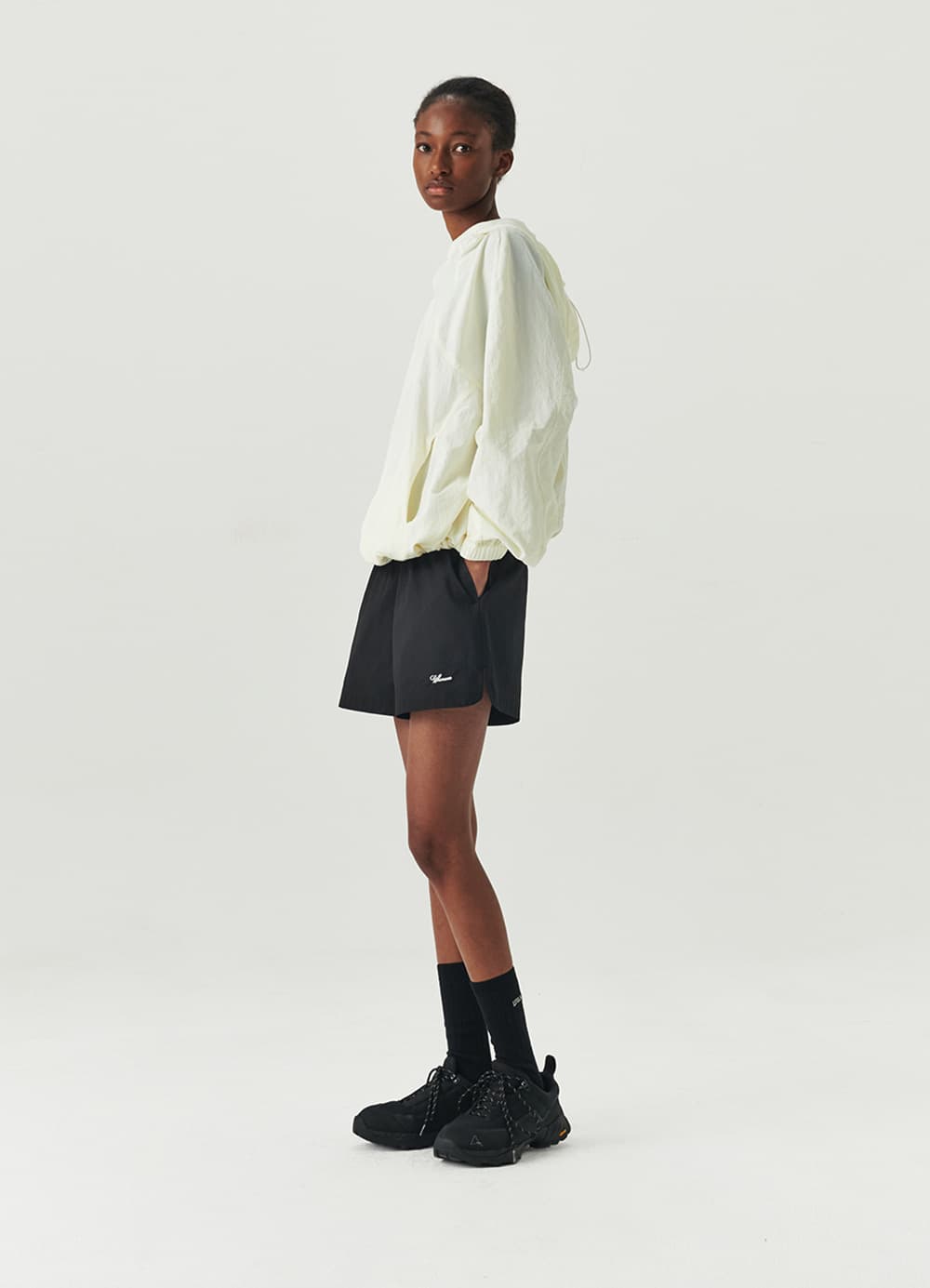 Whenever Cotton Short Pants - Black