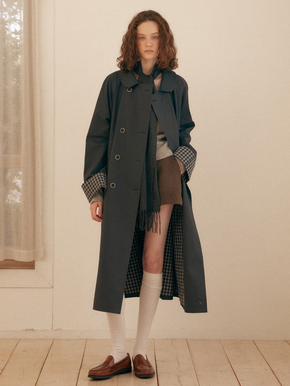 Maybe Hoodie Trench Coat