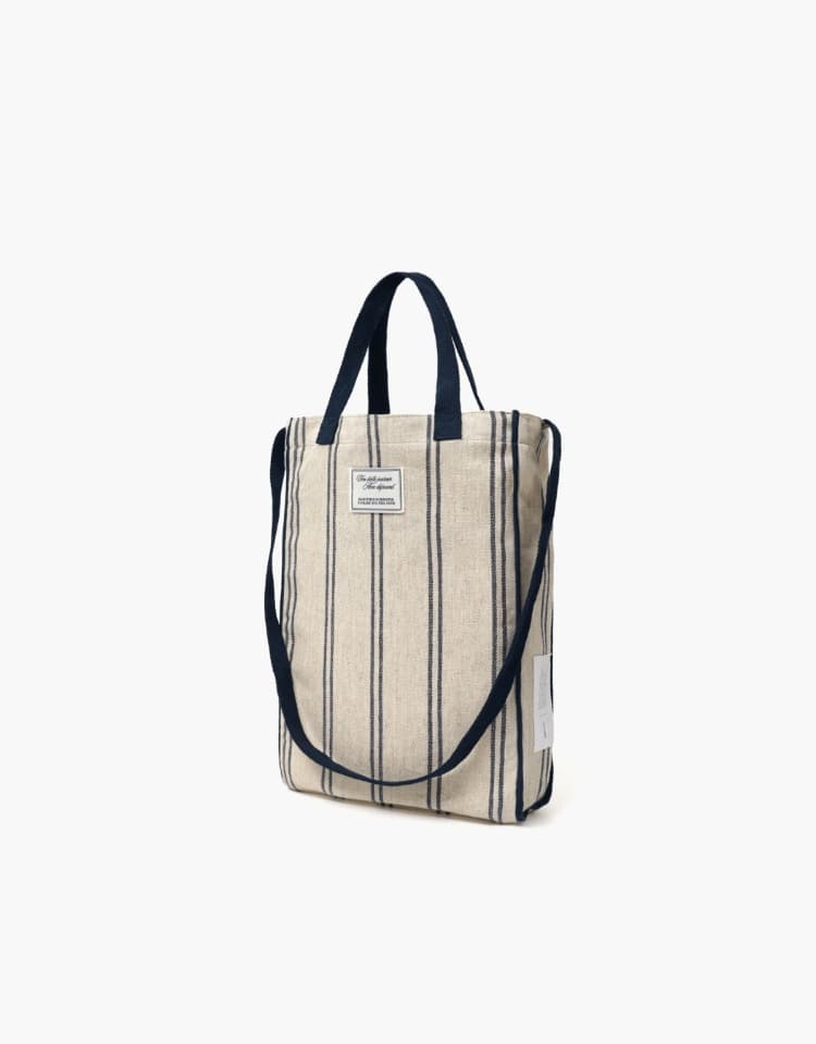 biscuit bag - navy stripe
