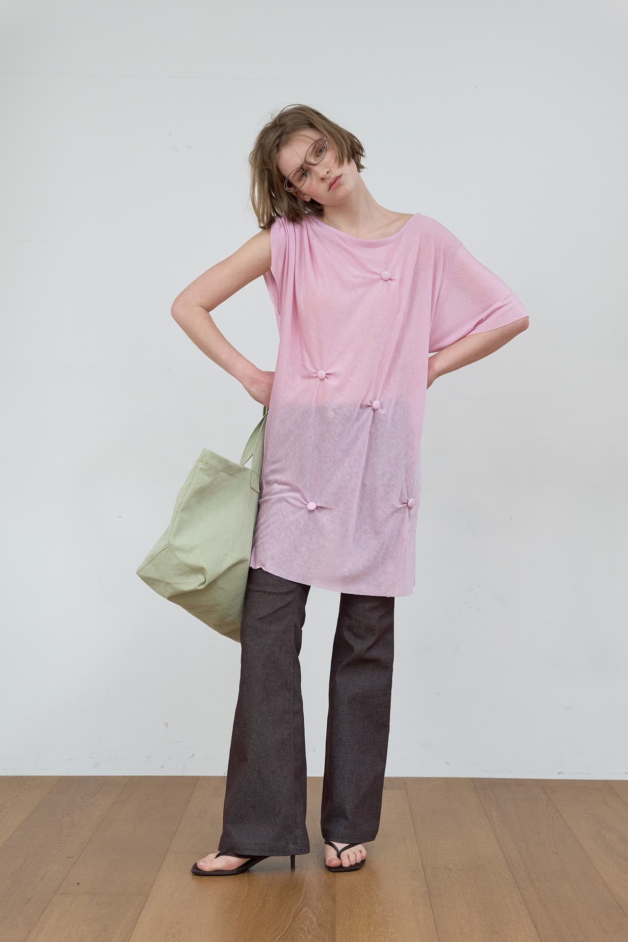 BUTTON DETAIL T-SHIRT_PINK