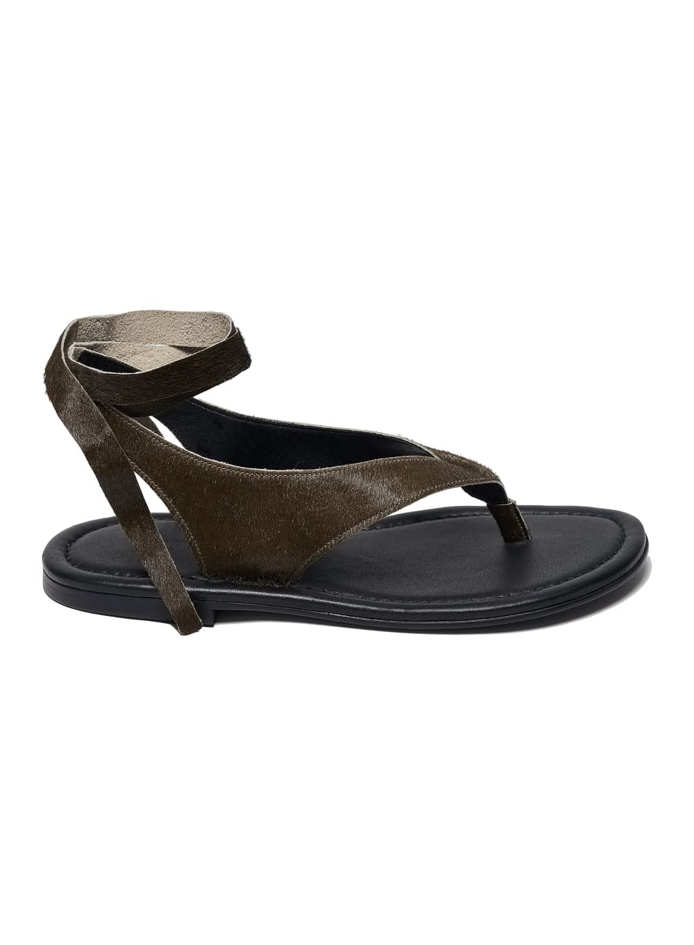 LACE-UP FLIP FLOPS_KHAKI