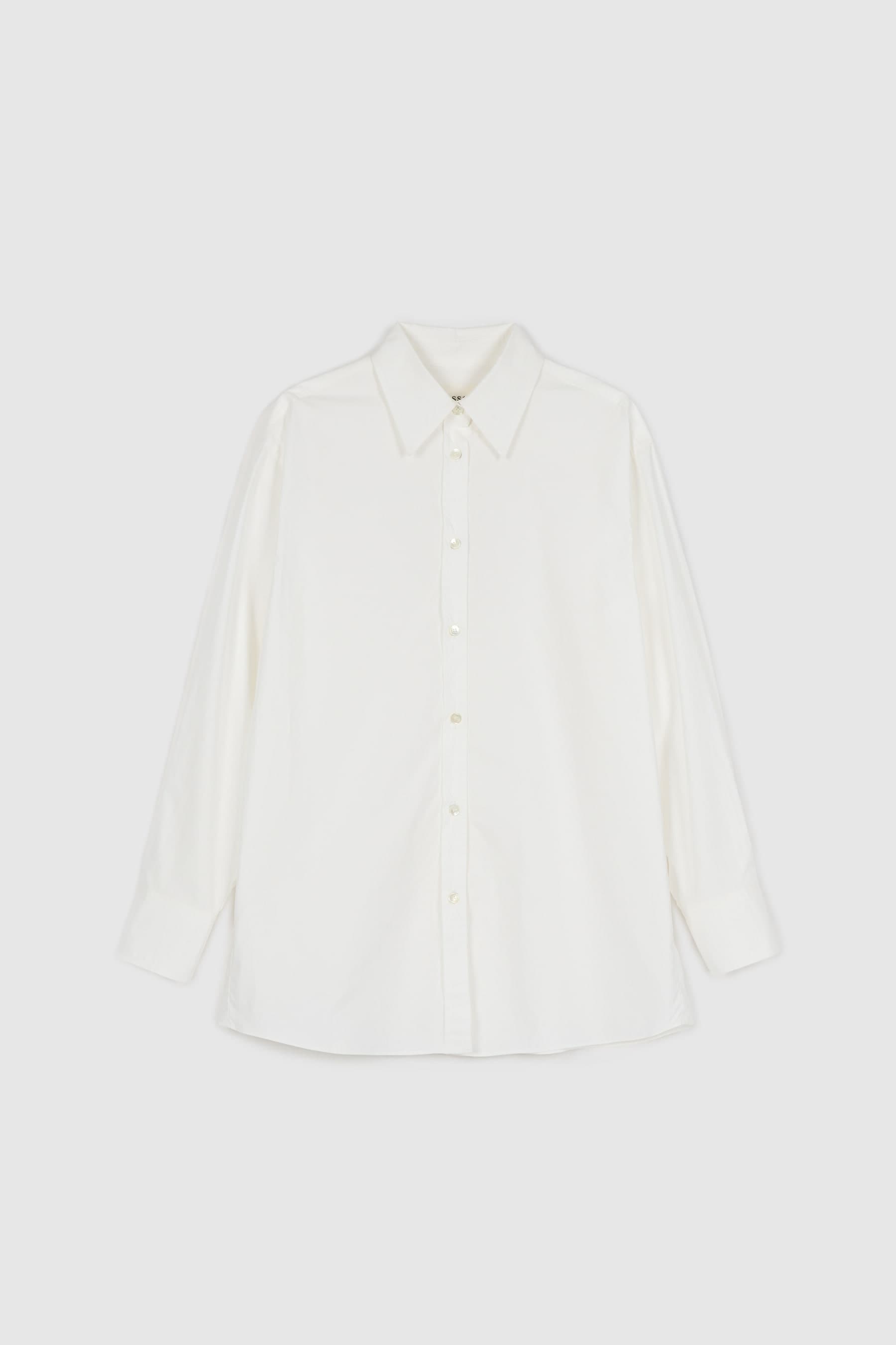 Cotton Silket Overshirt (White)