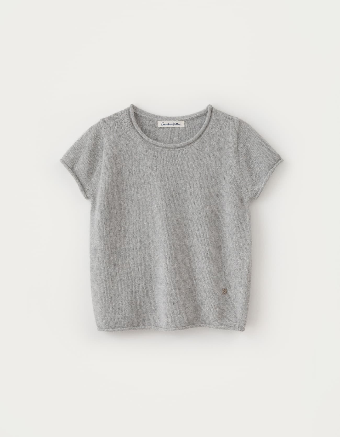 Angora Half Knit - Light Grey