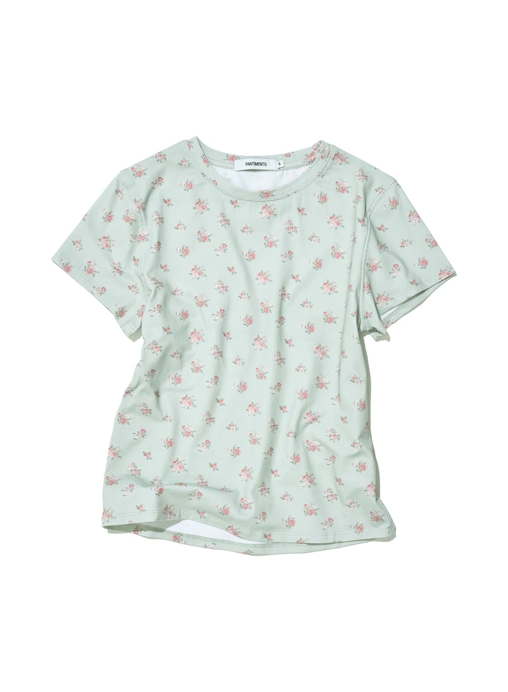 FLORAL PRINTED SHORT SLEEVE TEE_MINT