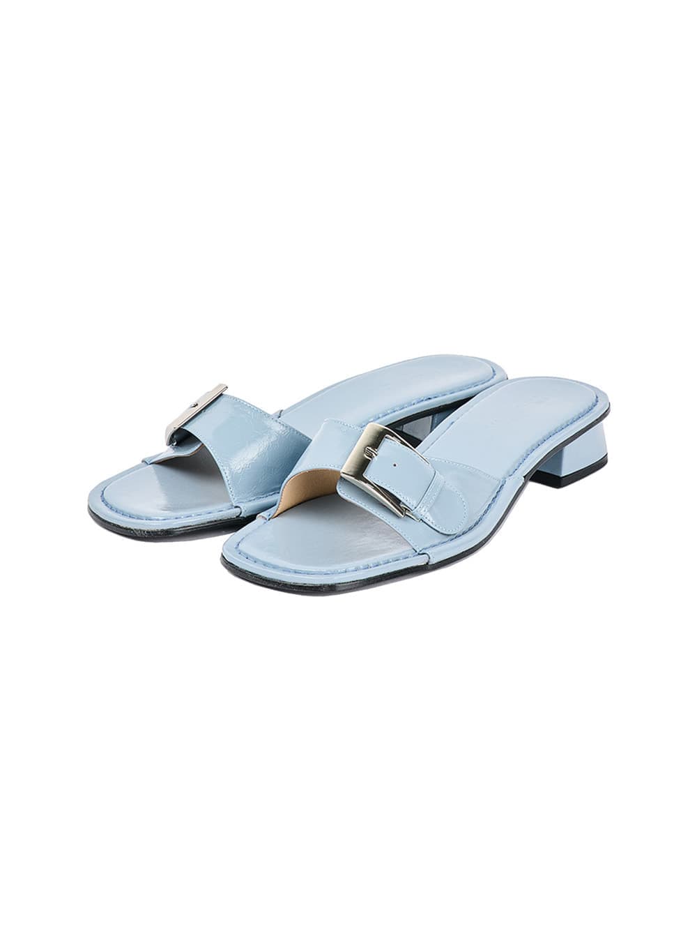 STRAP BELTED SANDAL_BLUE