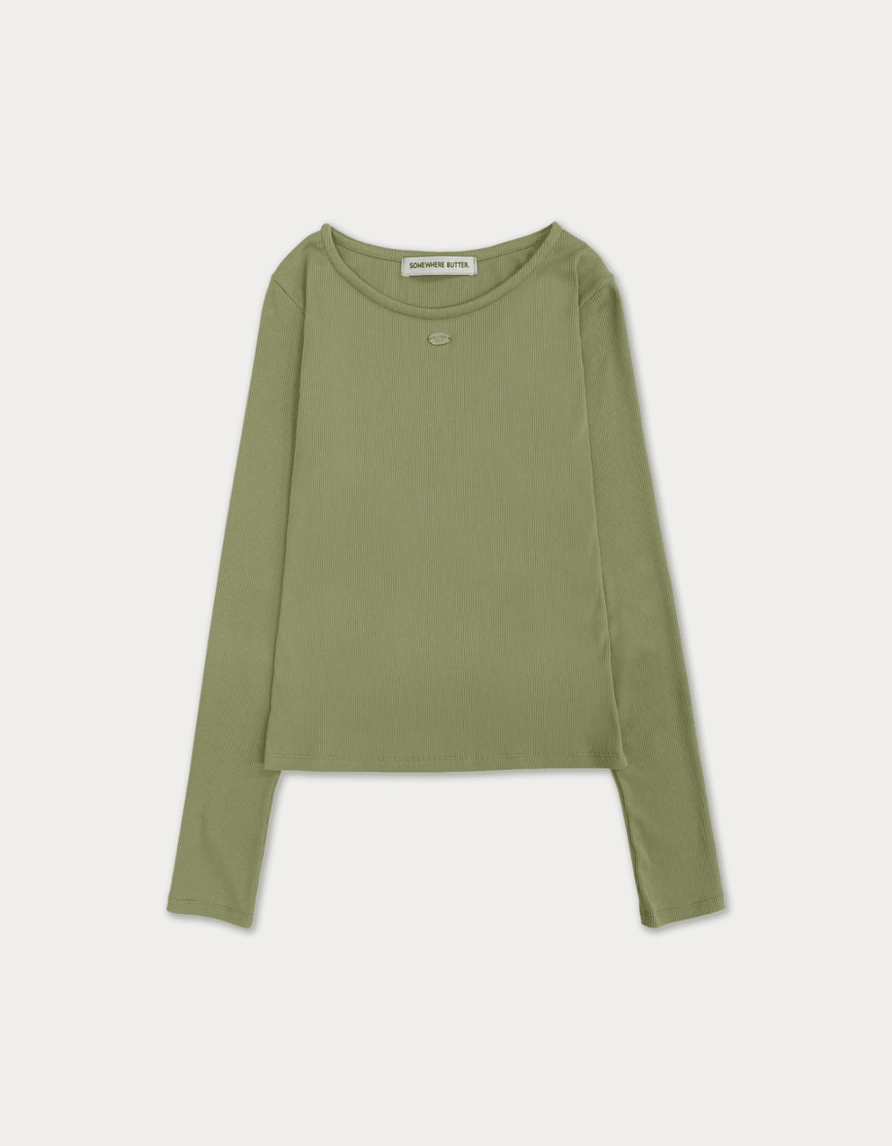pendant center long top - olive