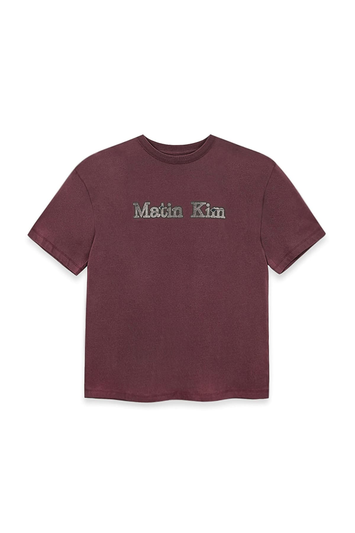 VINTAGE LOGO GRAPHIC TOP IN BURGUNDY