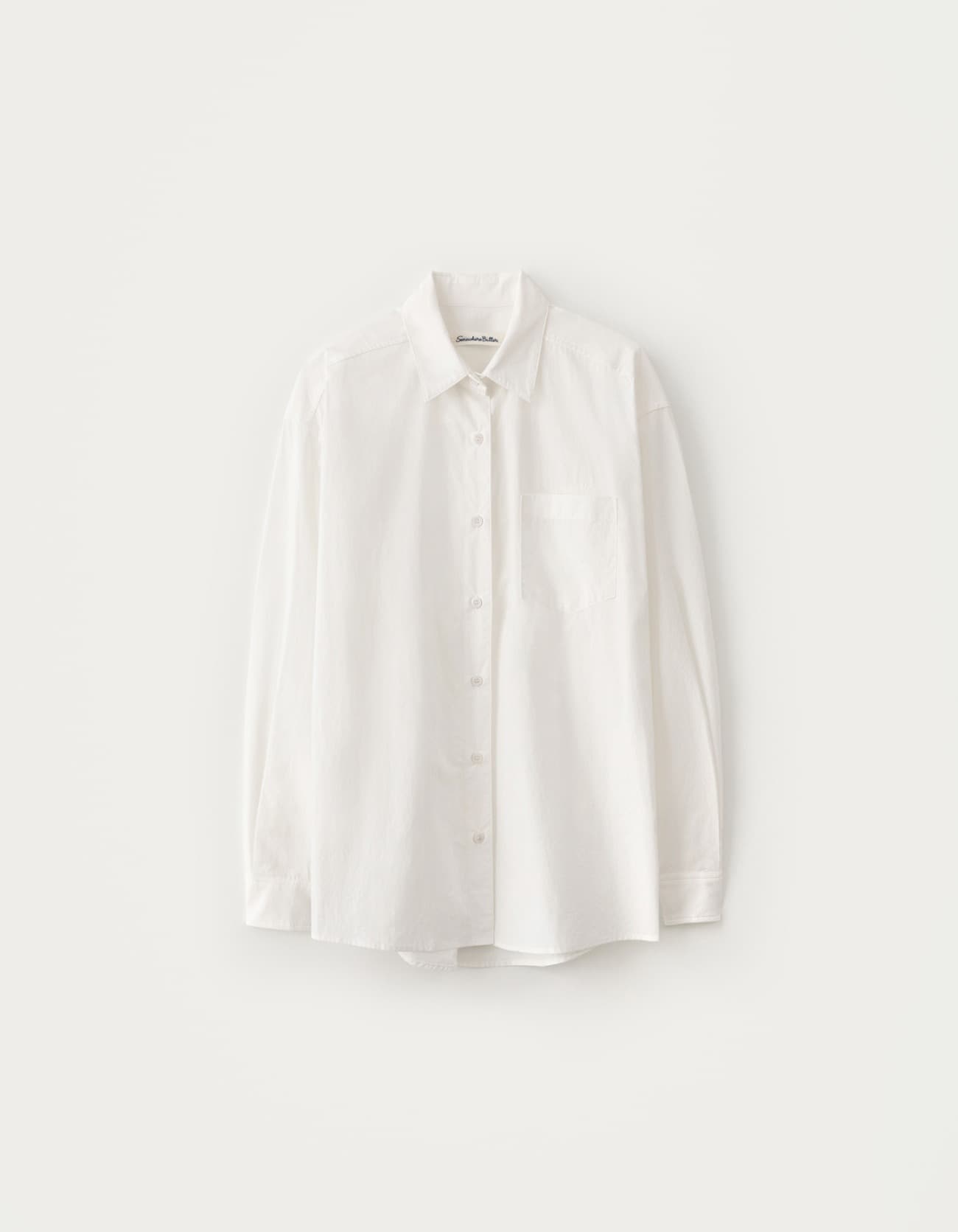 Heart Point Over-Fit Shirt - Ivory