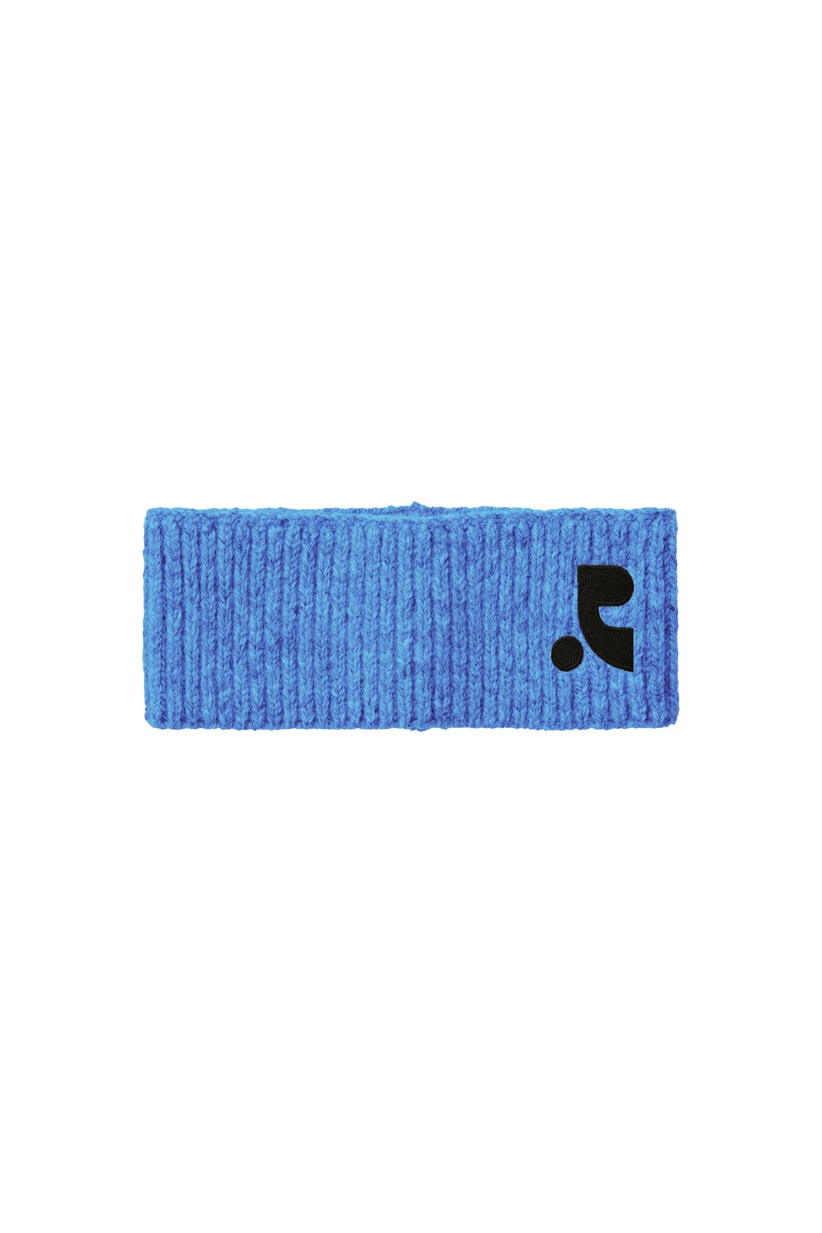 LOGO KNIT HAIR BAND - BLUE
