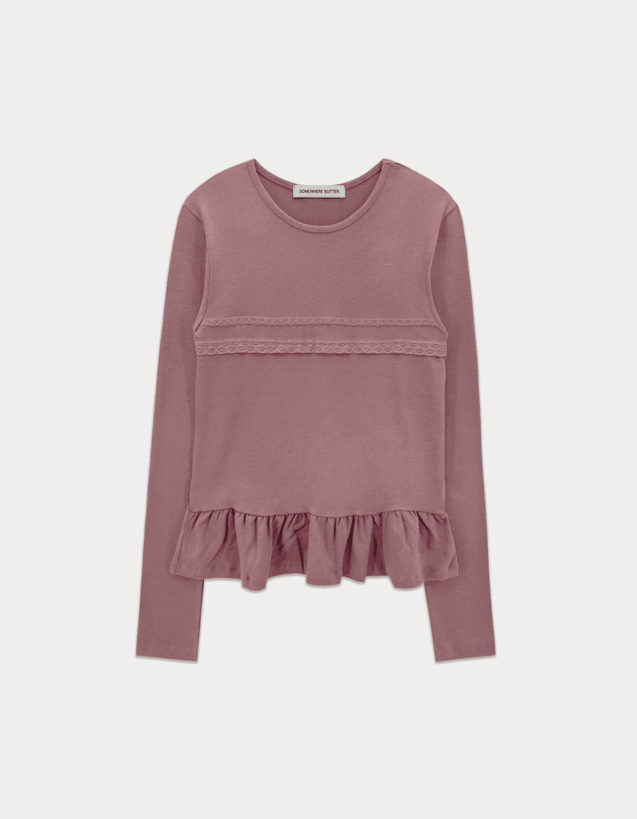 Frill Lace Top - Pink