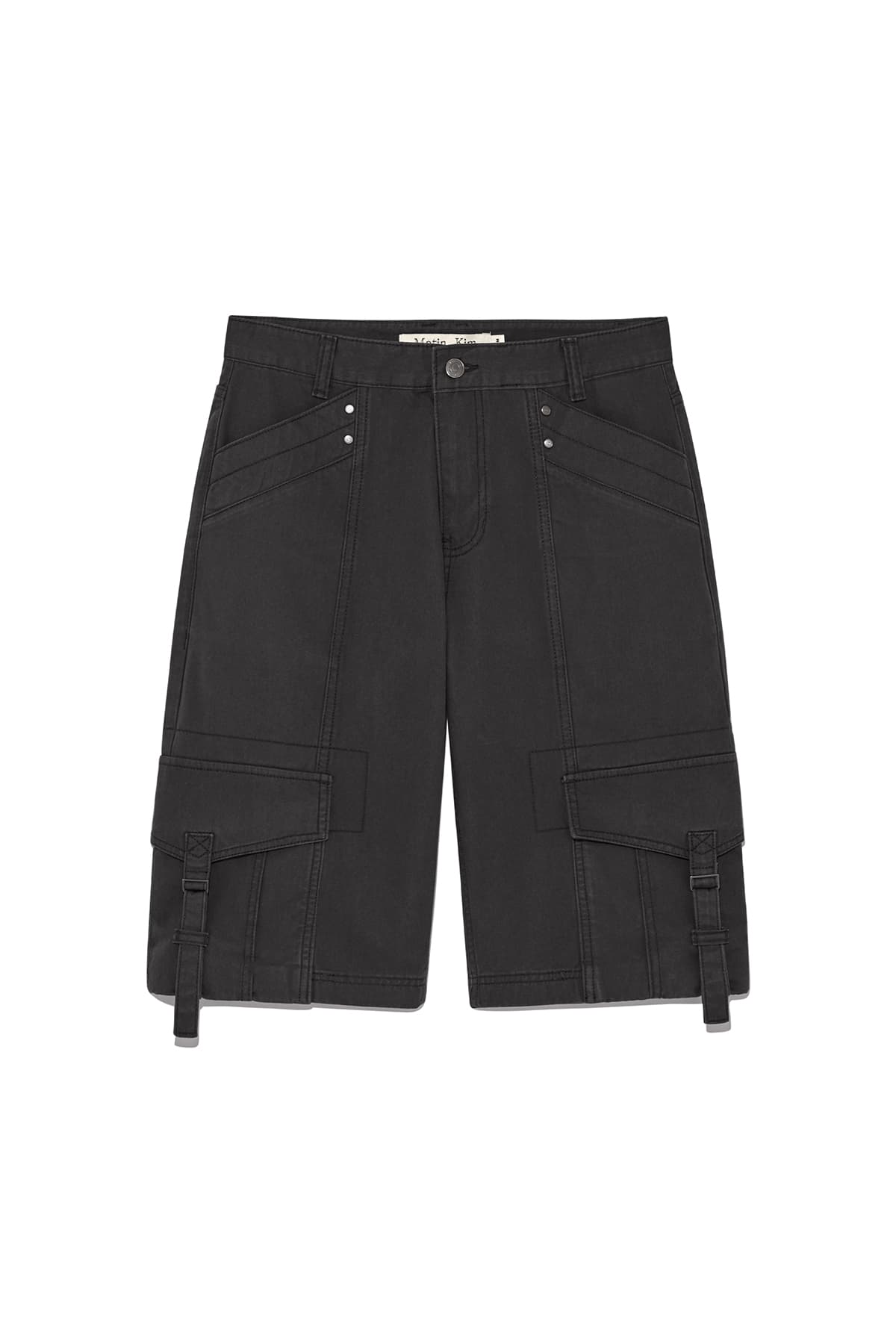 SEMI SLIMFIT BERMUDA PANTS IN CHARCOAL