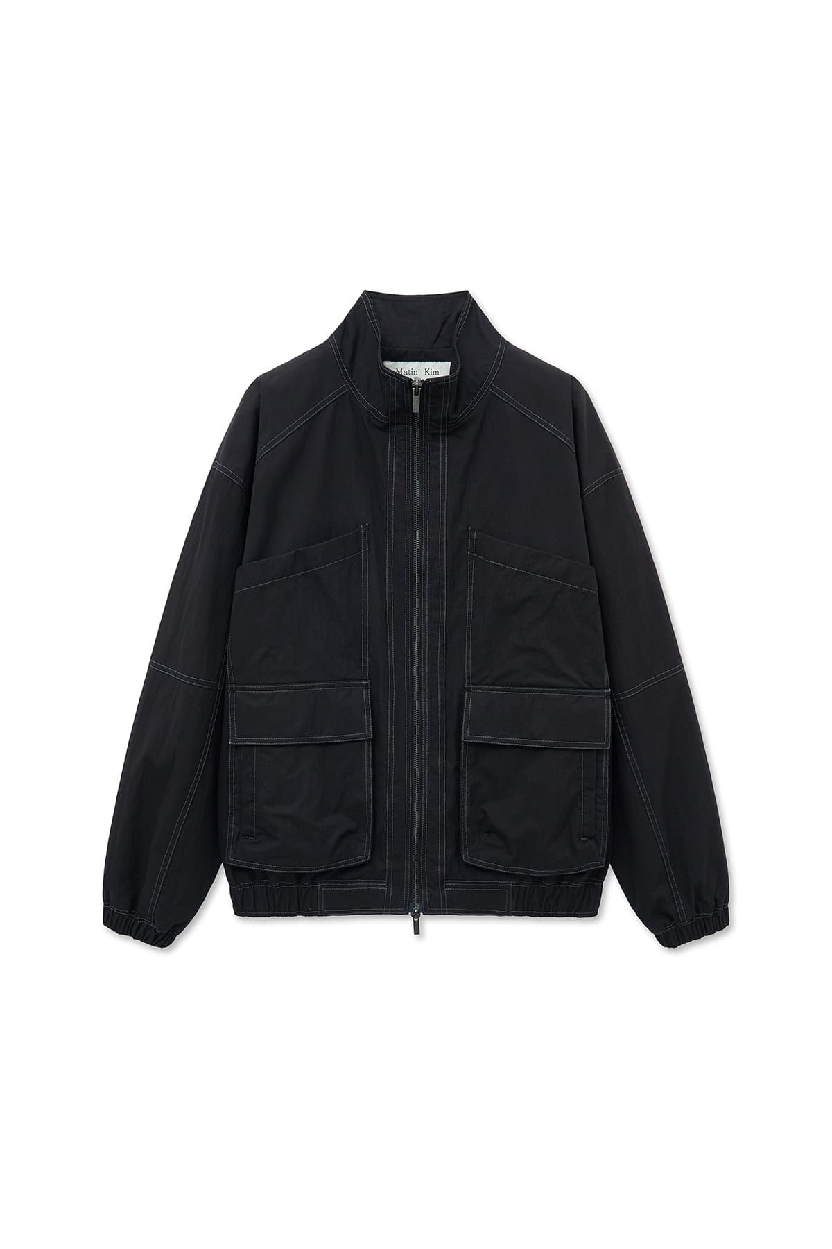 UTILITY BOMBER JUMPER FOR WOMEN IN BLACK