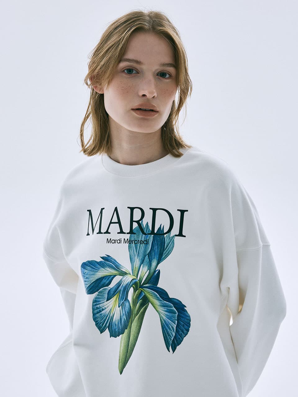 SWEATSHIRT LILIES 07_WHITE