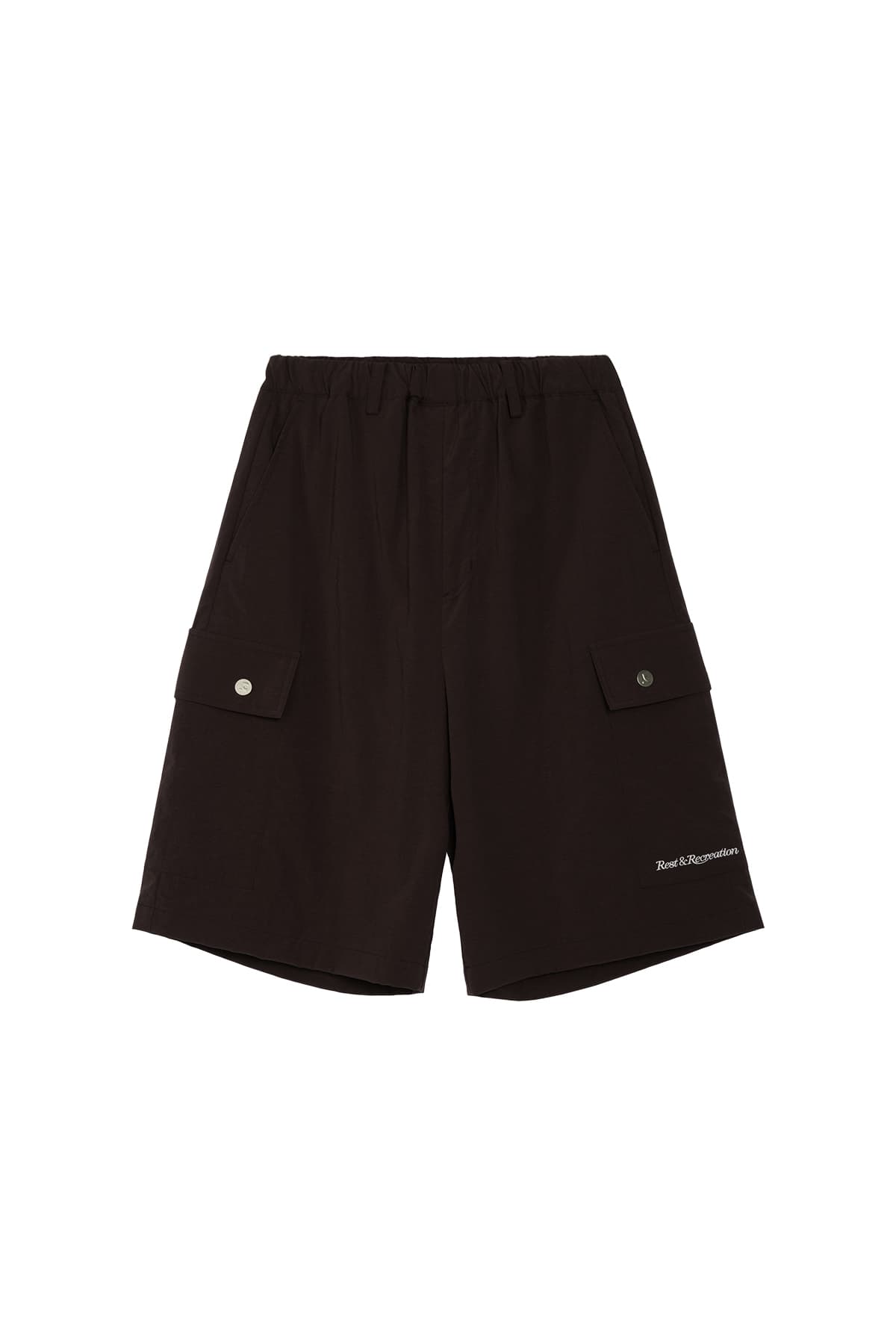 NYLON CARGO SHORTS - BROWN
